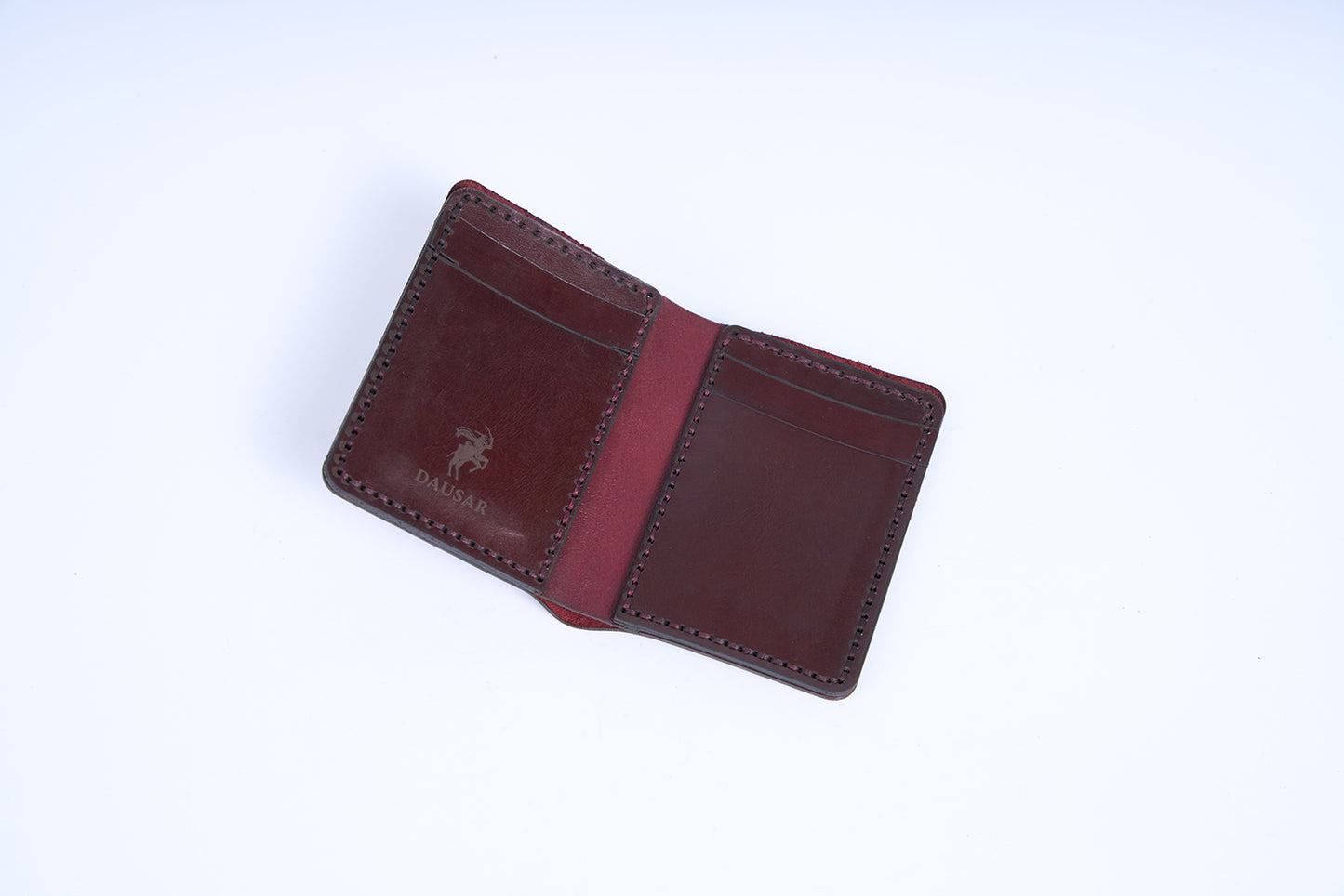 Bifold Wallet (Narrow) (Burgundy)