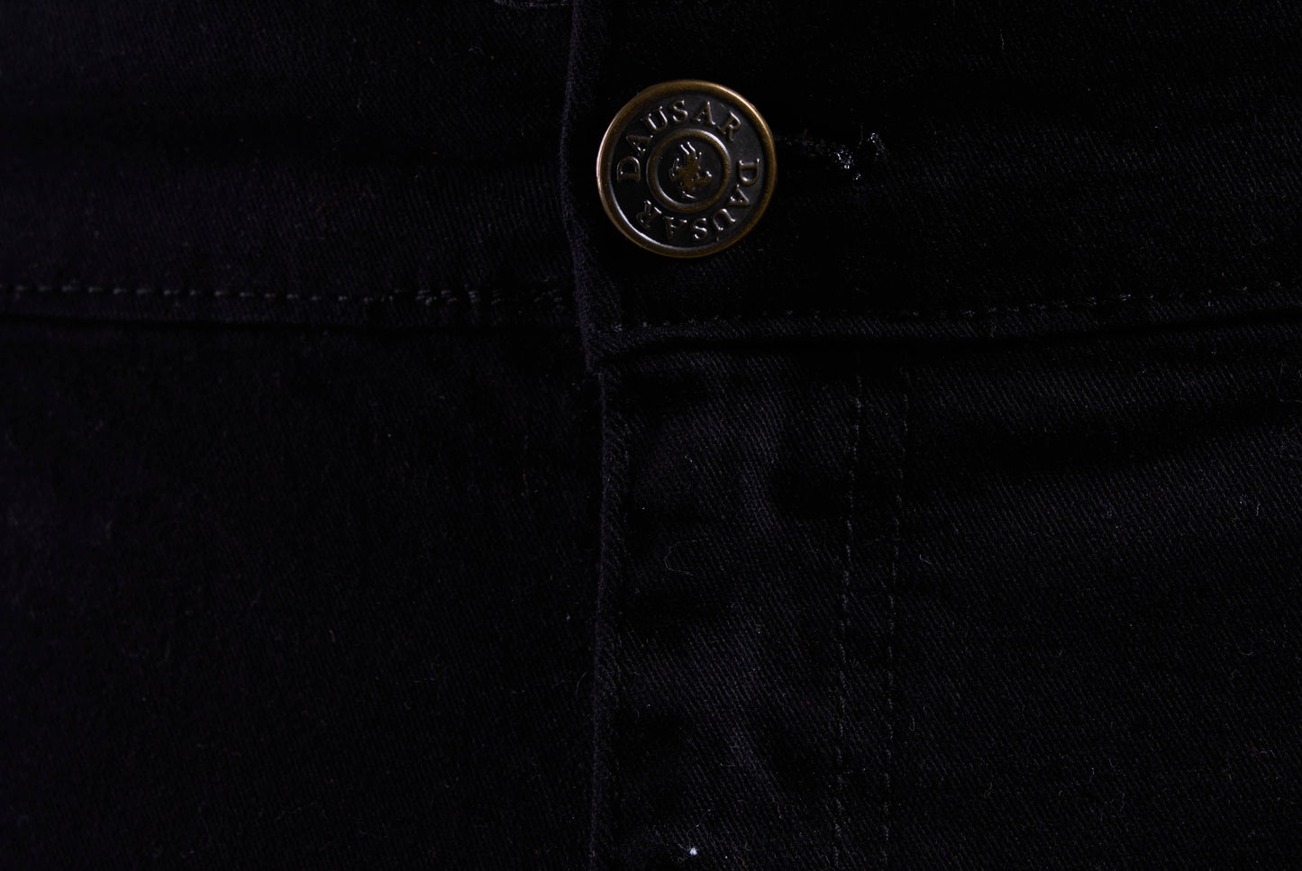 Gabardine Chino Style Trousers (Black)