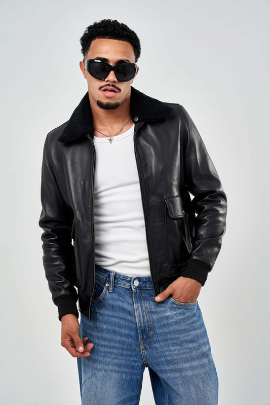 بومبر جلد طبيعي