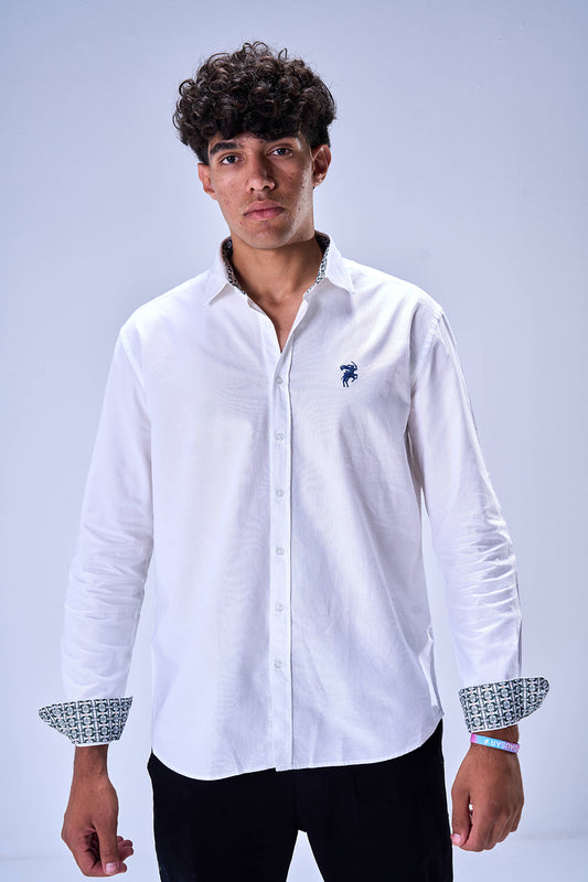 Oxford Basket Weave (White)