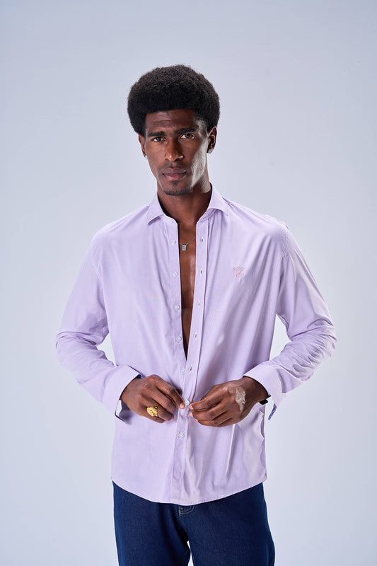 Bambo Striped Pattern (Soft Violet)