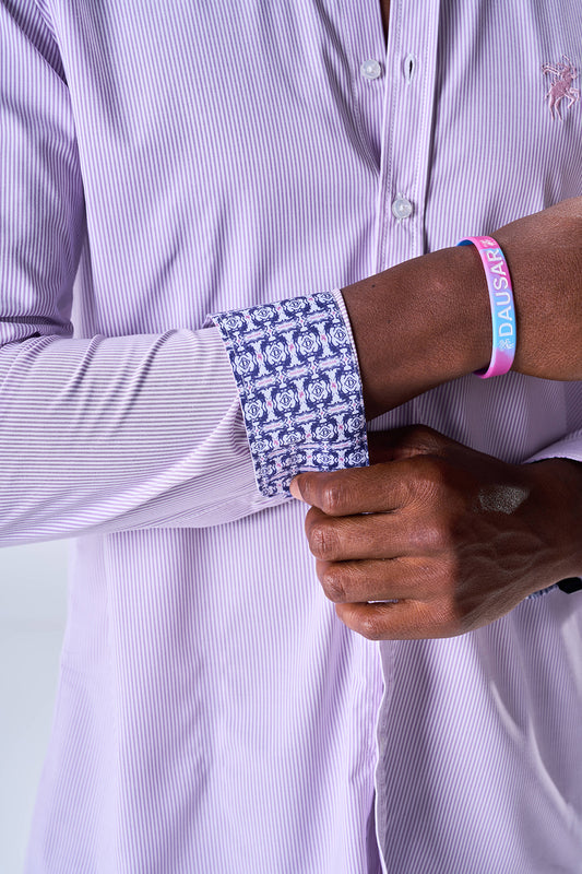 Bambo Striped Pattern (Soft Violet)