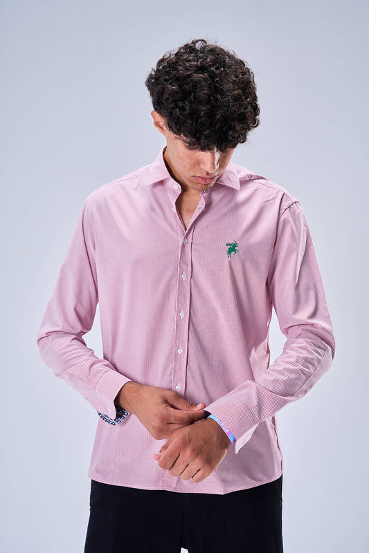Bambo Striped Pattern (Dark Pink)