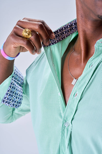 Bambo Striped Pattern (Lime Green)