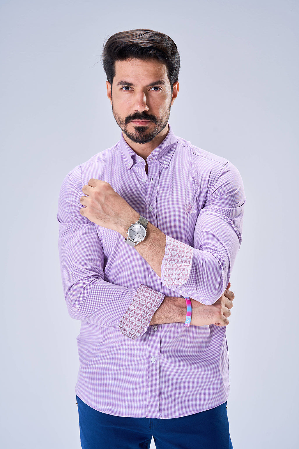 Bambo Plaid Pattern (Soft Violet)