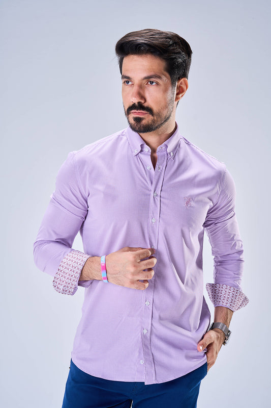 Bambo Plaid Pattern (Soft Violet)