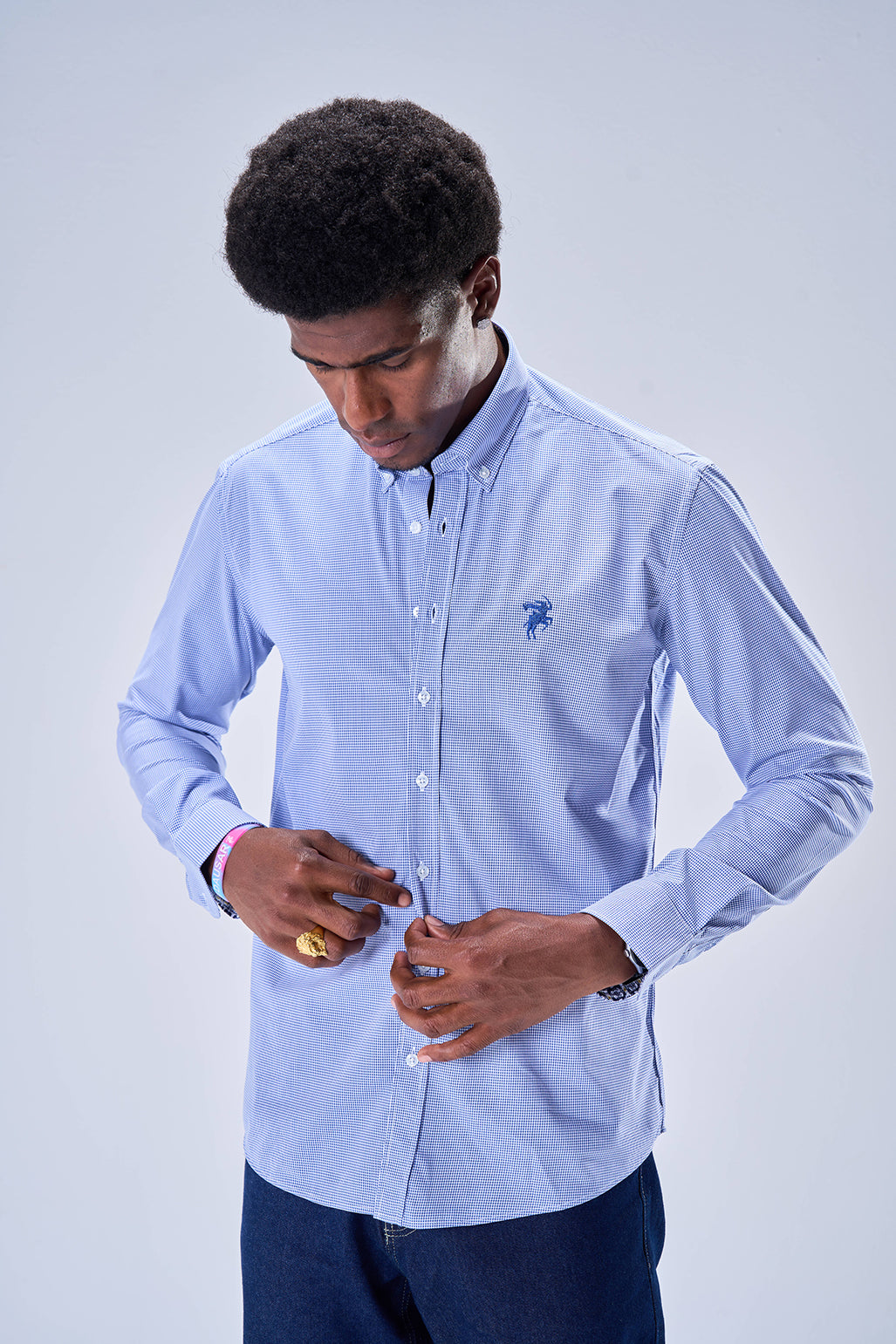 Bambo Plaid Pattern (Dark Blue)
