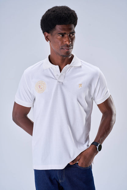 Classic Polo Badge of Honor (White)