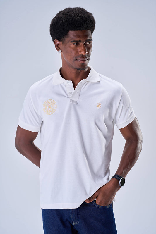 Classic Polo Badge of Honor (White)