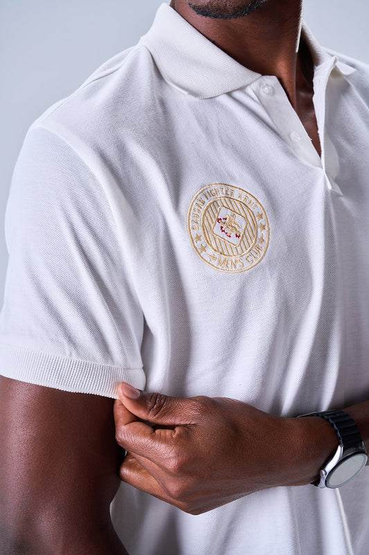 Classic Polo Badge of Honor (White)