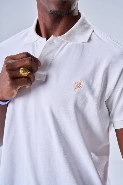 Classic Polo Badge of Honor (White)