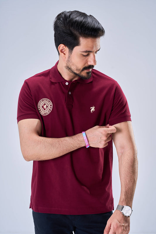 Classic Polo Badge of Honor (Maroon)