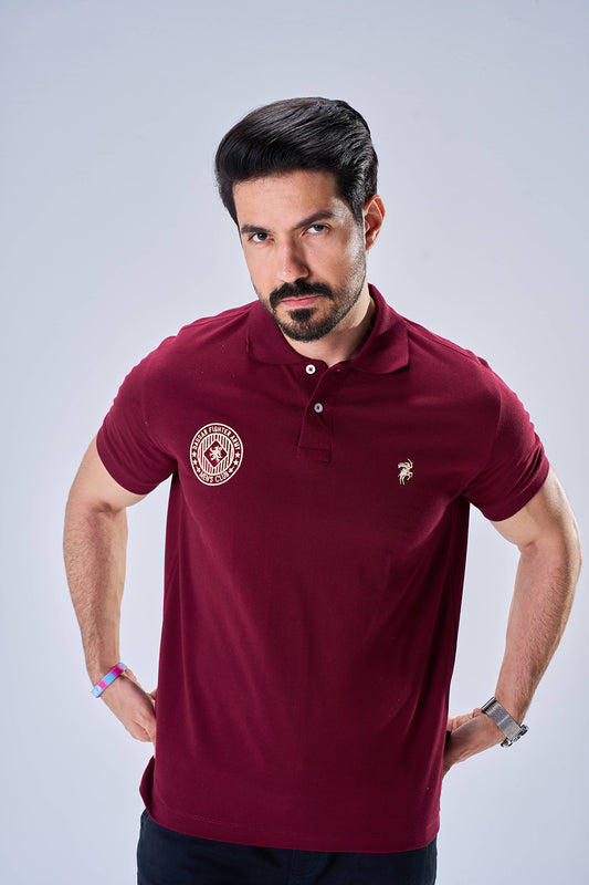 Classic Polo Badge of Honor (Maroon)
