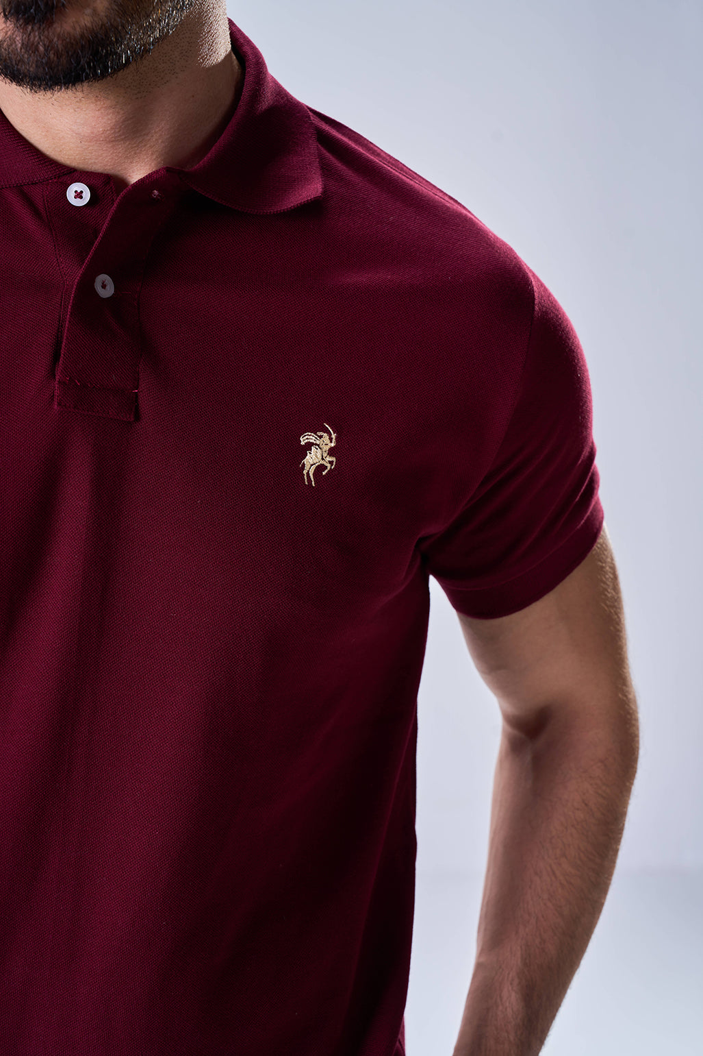 Classic Polo Badge of Honor (Maroon)