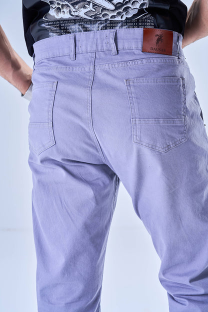 Gabardine Chino Style Trousers (Blue Bell)