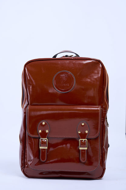 Men's Backpack (Shiny Brown)