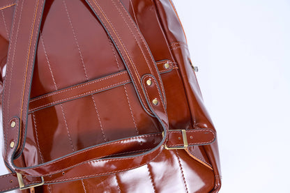 Men's Backpack (Shiny Brown)
