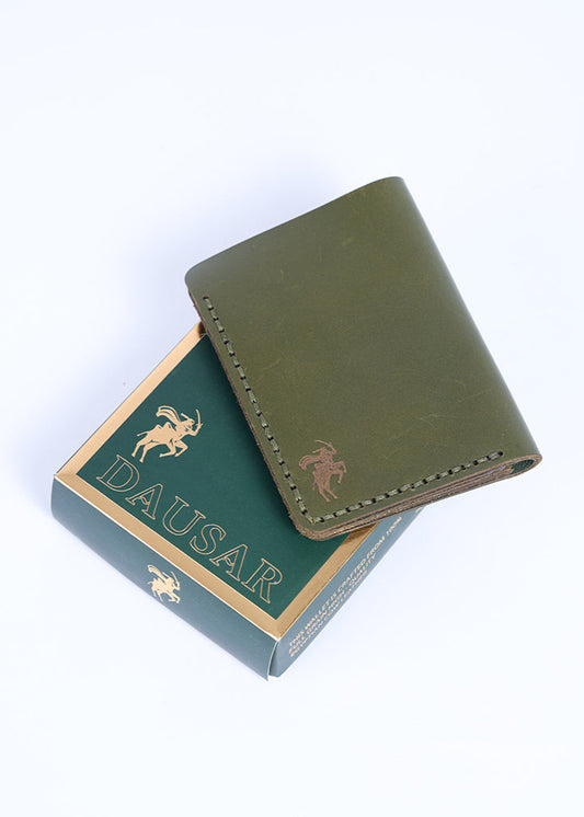 Bifold Wallet (Narrow) (Olive Green)