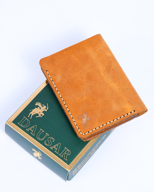 Bifold Wallet (Narrow) (Camel)