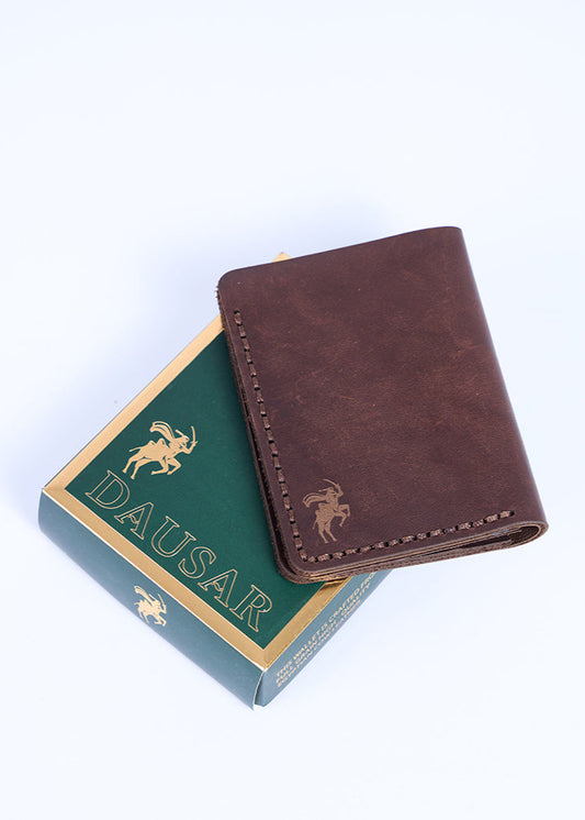 Bifold Wallet (Narrow) (Brown)