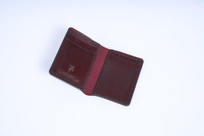 Bifold Wallet (Narrow) (Burgundy)