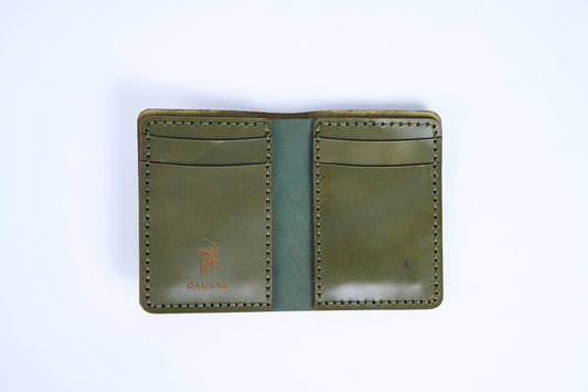 Bifold Wallet (Narrow) (Olive Green)